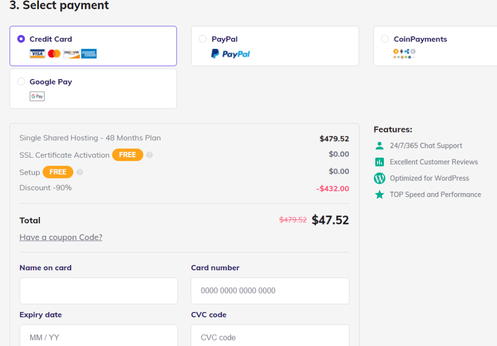 hostinger-payment-page